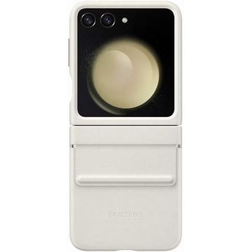 Samsung Protectie de tip Flap Eco-Leather Cream pentru Galaxy Z Flip 5