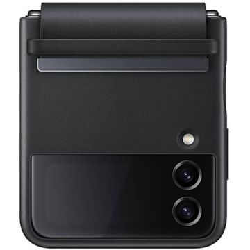 Samsung Protectie pentru spate Leather Black pentru Galaxy Z Flip 4