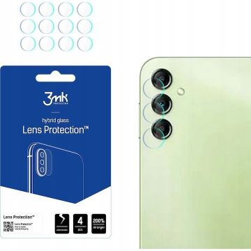 3MK Hibrid sticla de protectie pentru camera 3mk, Samsung Galaxy A14, 7H duritate, set 4 bucati, transparent