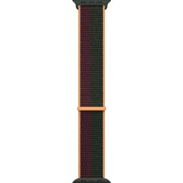 Apple Curea Apple Watch Sport Loop, 45mm, Dark Cherry/Forest Green