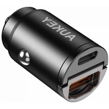 AUKEY Incarcator masina, AUKEY CC-A3 BK, 12W 30W, black
