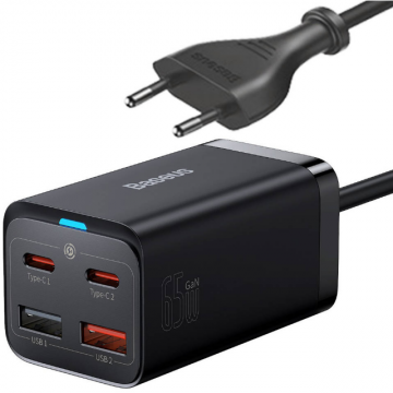 BASEUS Incarcator Retea, Baseus GaN3 Pro, 100W 1m, negru