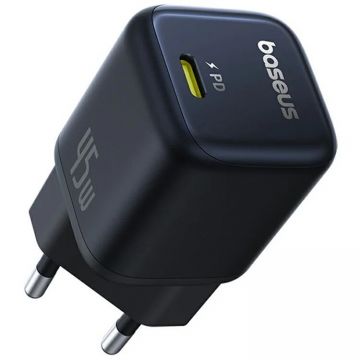 BASEUS Incarcator Retea Baseus PicoGo, 45W, 3A, 1 x USB-C, Negru P10176800123-00