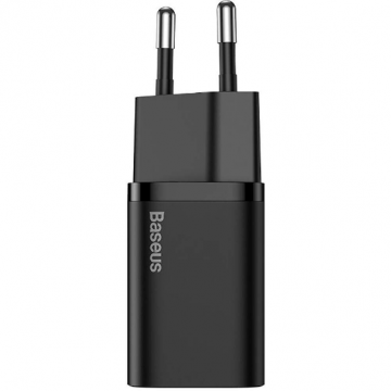 BASEUS Incarcator Retea Baseus Super Si, 25W, 3A, USB-C, Negru