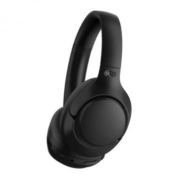 Casti wireless ANC Over-Ear QCY H3 Negru, Bluetooth 5.4, Control buton, IPX4