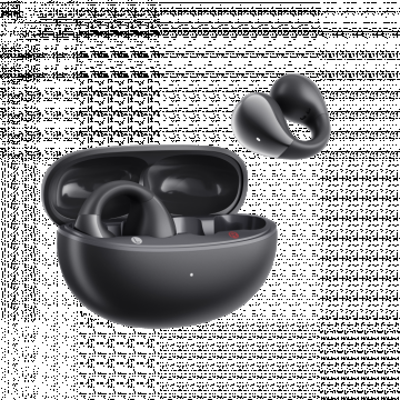 Casti wireless open ear QCY Crossky C30 TWS Negru sport cu cutie de incarcare, Bluetooth 5.4, Control tactil, IPX4