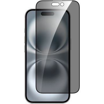 Dviced Dviced Privacy tempered glass screen protector edge to edge for iPhone 16 with applicator Duo Pack