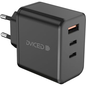Dviced Incarcator retea Dviced DV221014, 140W, GaN, 2 USB-C, USB-A, Negru