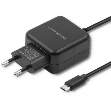 QOLTEC Incarcator Qoltec 50196, 1m, 5V, 2.4A, 12W, MicroUSB, Negru