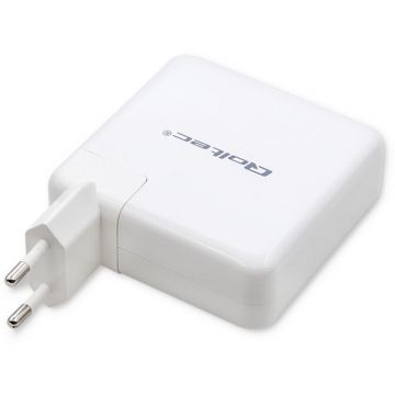 QOLTEC USB Type-C Power Charger GaN 108W Alb