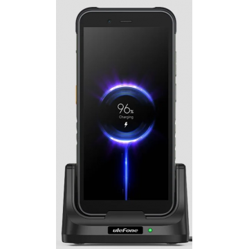 Suport de incarcare pentru birou pentru Ulefone RugKing cu conector Pogo Pin si incarcare rapida de 10W.