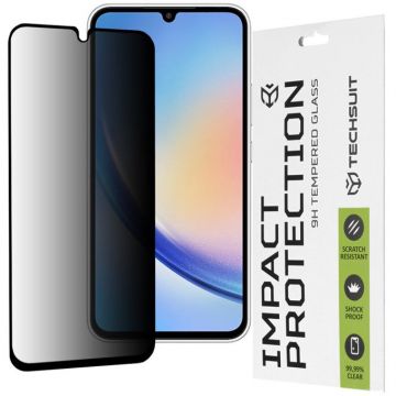 techsuit Folie Samsung Galaxy A34 5G - 111D Privacy Full Glue - Negru