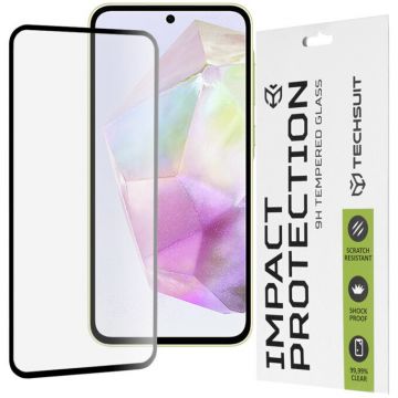 techsuit Folie sticla Samsung Galaxy A35 / A55 5G Techsuit 111D Full Glue Full Cover, negru