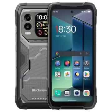 Telefon Mobil Blackview Xplore 1 Pro, Negru, 5G, 6.78,  ³ FHD+, 48GB RAM (16GB + 32GB Extensibili), 512GB ROM, 64 MP, Android 15, Dimensity 7050, Ecran Secundar, Camera Termica, 20000,  mAh, 55,  W, Dual SIM