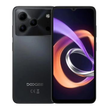 Telefon Mobil Doogee Note 56 Plus, Negru, 4G, 6.56   HD+ IPS 90Hz, 48GB RAM (6GB + 42GB Extensibili), 256GB ROM, 50MP, Android 16, Unisoc T7225, Gemini AI, NFC, 6150mAh, 18W, Dual SIM