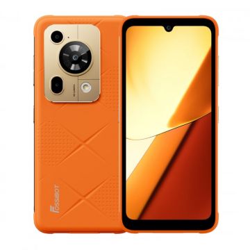 Telefon mobil FOSSiBOT F112 Pro 5G, Portocaliu, 6.88,   HD+ IPS, 24GB RAM(8GB+16GB extensibili), 256GB ROM, Android 14, Incarcare inversa, 50MP+16MP, 18W, Dual SIM Hybrid