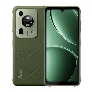 Telefon mobil FOSSiBOT F112 Pro 5G, Verde, 6.88,   HD+ IPS, 24GB RAM(8GB+16GB extensibili), 256GB ROM, Android 14, Incarcare inversa, 50MP+16MP, 18W, Dual SIM Hybrid