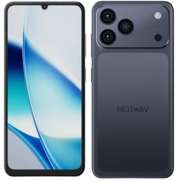 Telefon Mobil HOTWAV A17 Pro Max, Negru, 4G, 6.75   IPS, 16GB RAM (4GB + 12GB Extensibili), 128GB ROM, Camera 13MP, Android 15, Procesor ASR8662 Octa-Core, Wi-Fi 6, Bluetooth 5.4, Dual SIM