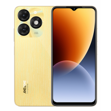 Telefon Mobil iTEL A70, Auriu, 4G, 6.6  , 12GB RAM (4GB + 8GB extensibil), 256GB ROM, Android 13 (Go edition), Unisoc T603, 5000mAh, 10W, Dual SIM