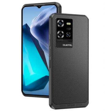 Telefon mobil Oukitel WP50 Albastru, 5G, 6.60   HD+, 12GB RAM (4GB + 8GB extensibili), 256GB ROM, Android 14, MTK Dimensity 6100+, NFC, Face Unlock, Amprenta, 48MP, 6500mAh, Dual SIM