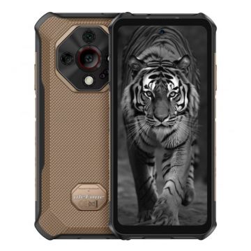 Telefon Mobil Ulefone Armor X16, Crem, 4G, 5.65   LCD, 12GB RAM (6GB + 6GB extensibili), 128GB ROM, Night Vision, 48MP + 16MP, Android 15, Helio G91, NFC, 10360mAh, 33W, Dual SIM