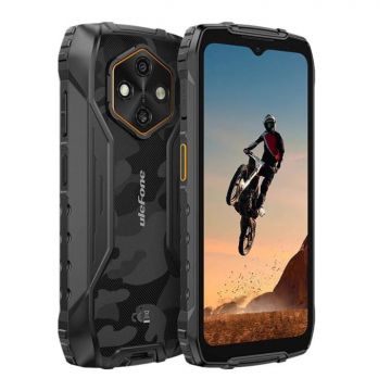 Telefon Mobil Ulefone RugKing 4 Pro, Negru, 4G, 6.56   IPS LCD, 16GB RAM (8GB + 8GB extensibili), 256GB ROM, Android 15, Unisoc T7250, 48MP, Functii AI, 10200mAh, 18W, Dual SIM