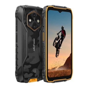 Telefon Mobil Ulefone RugKing 4 Pro, Portocaliu, 4G, 6.56   IPS LCD, 16GB RAM (8GB + 8GB extensibili), 256GB ROM, Android 15, Unisoc T7250, 48MP, Functii AI, 10200mAh, 18W, Dual SIM