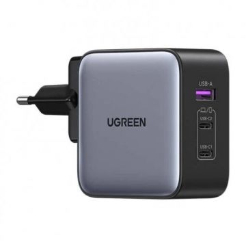 Ugreen Incarcator Retea, Ugreen CD296, 65W USB-C, negru