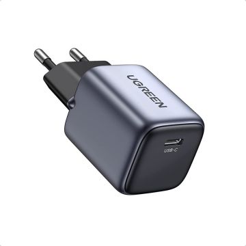 Ugreen INCARCATOR retea Ugreen, Nexode CD318 Quick Charge 20W GaN, 1 x USB Type-C 5V/3A, negru