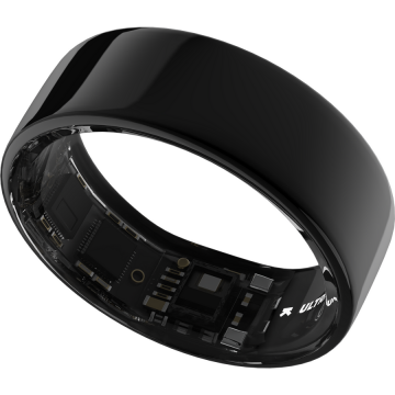Ultrahuman Smart Ring Ultrahuman Ring Air UHRA-AA-13, Bluetooth BLE5, HRV, VO2 Max, Android/iOS, Monitorizare ritm cardiac, Saturatie Oxigen, Autonomie 6 zile, 24.05 mm (Negru)