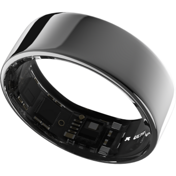 Ultrahuman Smart Ring Ultrahuman Ring Air UHRA-AS-10, Bluetooth BLE5, HRV, VO2 Max, Android/iOS, Monitorizare ritm cardiac, Saturatie Oxigen, Autonomie 6 zile, 20.65 mm, Argintiu