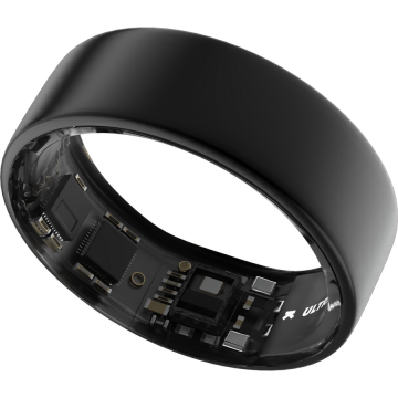 Ultrahuman Smart Ring Ultrahuman Ring Air UHRA-MG-05, Bluetooth BLE5, HRV, VO2 Max, Android/iOS, Monitorizare ritm cardiac, Saturatie Oxigen, Autonomie 6 zile, 16.17 mm, Gri