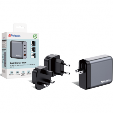 Verbatim Incarcator retea Verbatim 32203, 3x USB-C, 1x USB-A, Argintiu