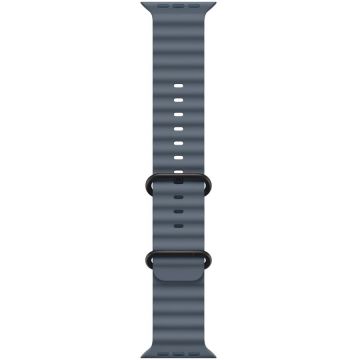 Apple Apple Watch 49mm Band:  Anchor Blue Ocean Band Extension - Black Titanium Finish