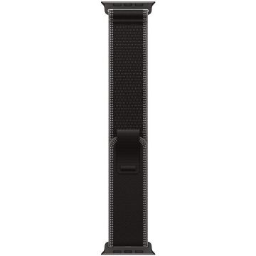 Apple Apple Watch 49mm Loop:  Black/Charcoal Trail Loop - S/M - Black Titanium Finish
