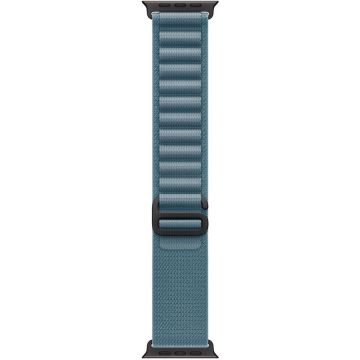 Apple Apple Watch 49mm Loop:  Light Blue Alpine Loop - Small - Black Titanium Finish