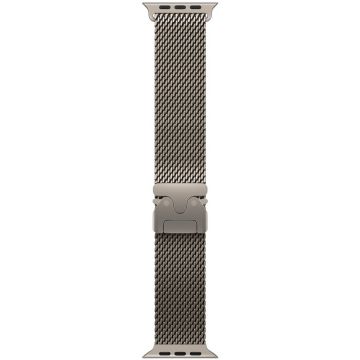 Apple Apple Watch 49mm Loop:  Natural Titanium Milanese Loop - Small