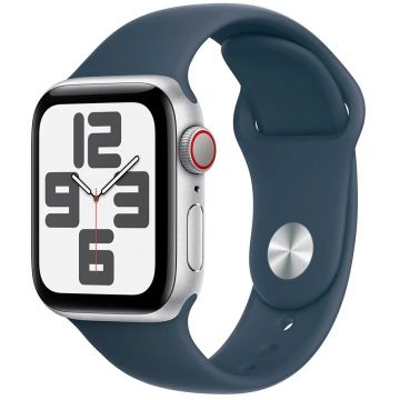 Apple Apple Watch SE 2nd Gen, 40mm, LTE, Silver Storm, Blue Band, M/L