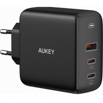 AUKEY Incarcator retea AUKEY, Omnia Mix 3, 90W 3-Port, Negru