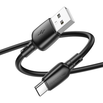 Borofone CABLU alimentare si date Borofone BX93, Fast Charging Data Cable pt. smartphone, USB la USB Type-C 27W, 1m, Negru