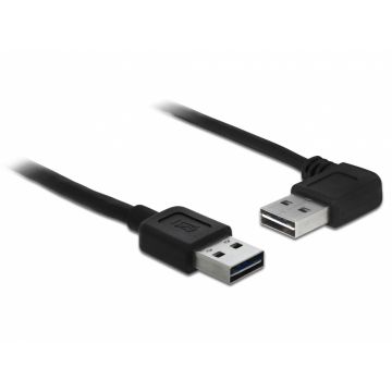 Cablu EASY-USB 2.0-A T-T 1m unghi, Delock 83464