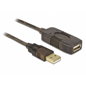 Cablu prelungitor activ USB 2.0 M-T 30m, Delock 83453