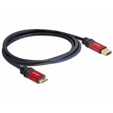 Cablu USB 3.0 la micro USB-B T-T 2m Premium, Delock 82761