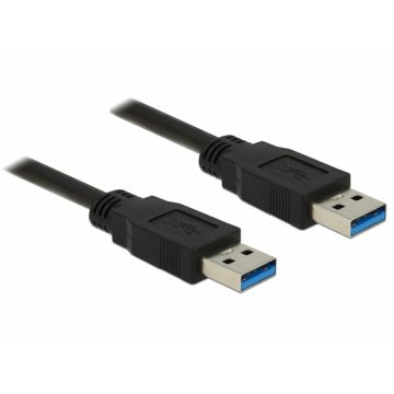 Cablu USB 3.0 T-T 1m Negru, Delock 85060