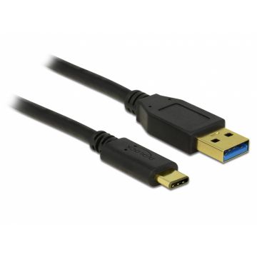 Cablu USB 3.1-A (host) la USB tip C (device) T-T 1m, Delock 83870