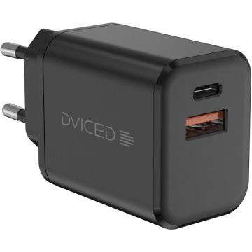 Dviced Dviced Wall charger 35W GaN 1 USB-A, 1 USB-C EU - Black