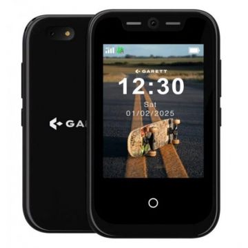Garett Telefon mobil pentru copii Garett OneKid, Dual SIM, 48 MB RAM, 16 GB, 4 G LTE, Negru