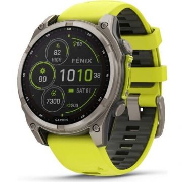 GARMIN Smartwatch Garmin Fenix 8 Titanium Yellow