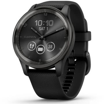 GARMIN Smartwatch Garmin vivomove Trend, WW, Silicone, Negru