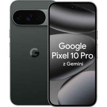 Google Telefon mobil Google Pixel 10 Pro, 5G, 16GB RAM, 256GB, Dual SIM, Obsidian-Negru